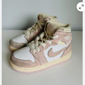 Nike Air Jordan 1 Retro High OG Athletic Shoes FD2598-600 Size 7C ‘Washed Pink'